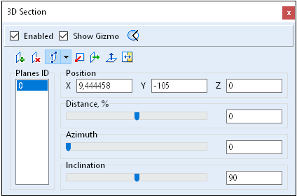 3d section panel