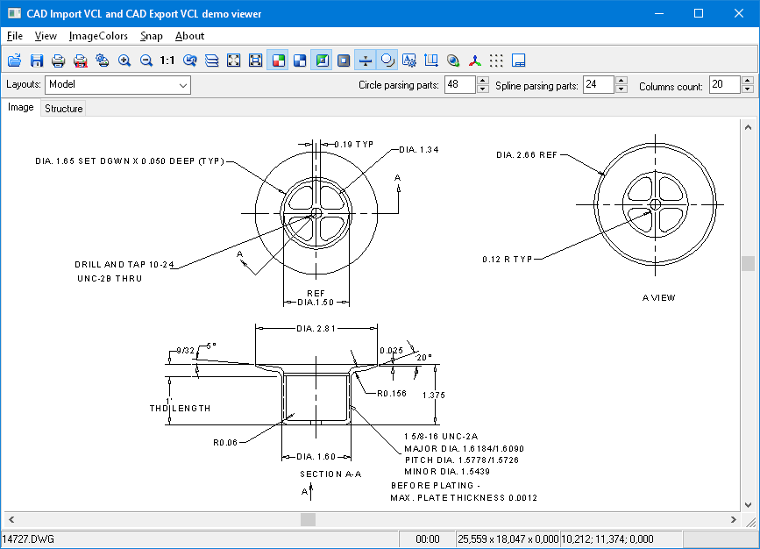 Демопроект CAD VCL 14