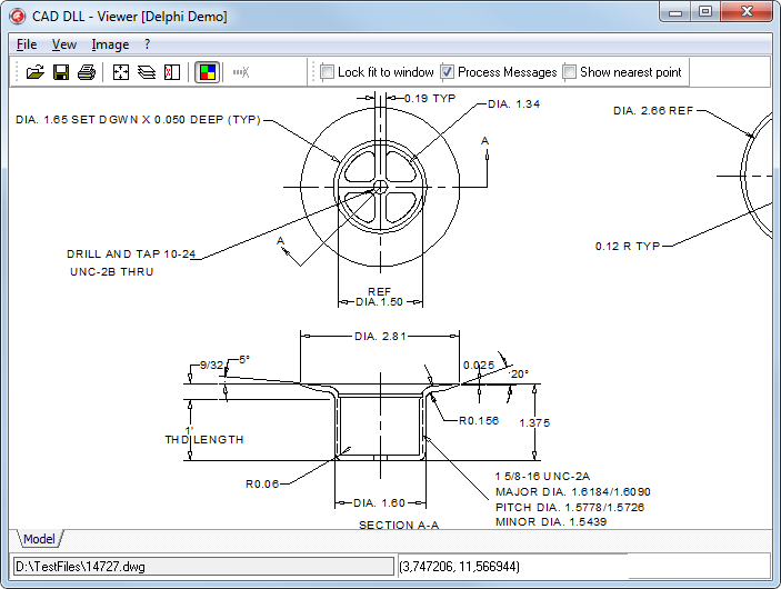 Демопроект для CAD DLL